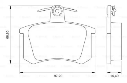 Комплект тормозных колодок BOSCH 0 986 BB0 079