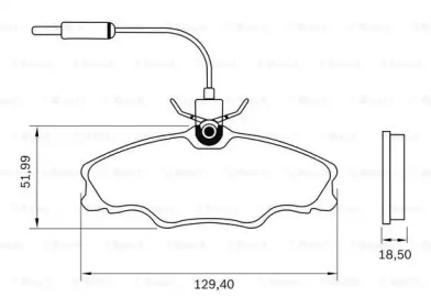 Комплект тормозных колодок BOSCH 0 986 BB0 119