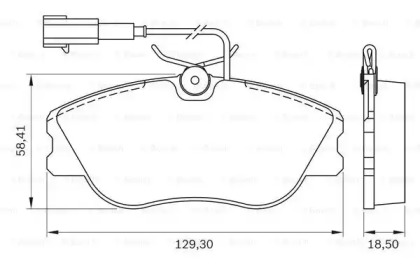 Комплект тормозных колодок BOSCH 0 986 BB0 171