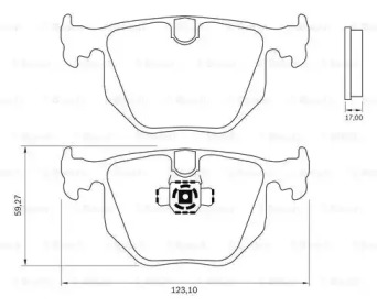 Комплект тормозных колодок BOSCH 0 986 BB0 840