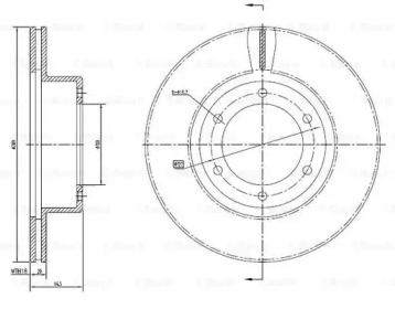 Тормозной диск BOSCH 0 986 BB4 293