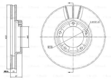 Тормозной диск BOSCH 0 986 BB4 344