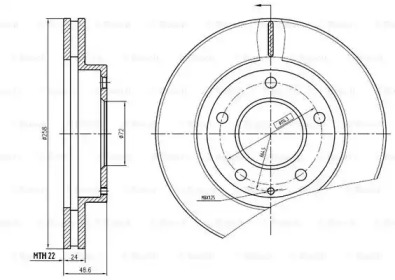 Тормозной диск BOSCH 0 986 BB4 366