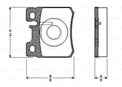 Комплект тормозных колодок BOSCH 0 986 TB2 014