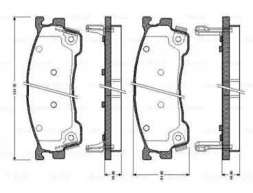 Комплект тормозных колодок BOSCH 0 986 TB2 226