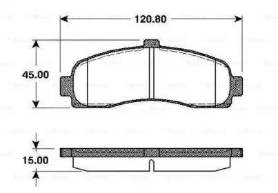 Комплект тормозных колодок BOSCH 0 986 TB2 239