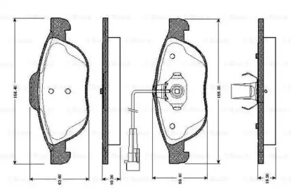 Комплект тормозных колодок BOSCH 0 986 TB2 328