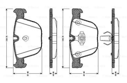 Комплект тормозных колодок BOSCH 0 986 TB2 422