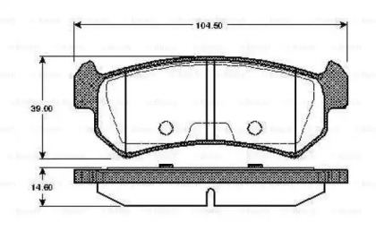 Комплект тормозных колодок BOSCH 0 986 TB2 465