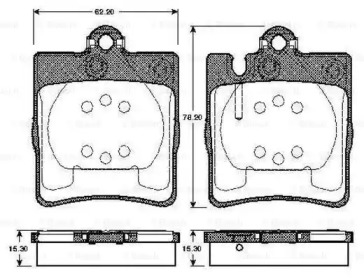 Комплект тормозных колодок BOSCH 0 986 TB2 788