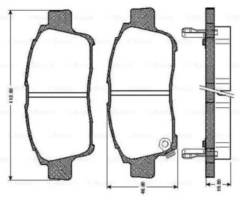 Комплект тормозных колодок BOSCH 0 986 TB2 791