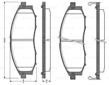 Комплект тормозных колодок BOSCH 0 986 TB2 805