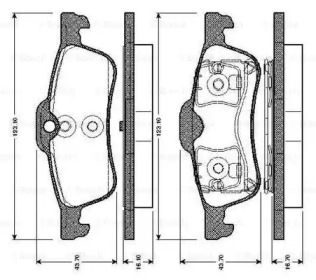 Комплект тормозных колодок BOSCH 0 986 TB2 838