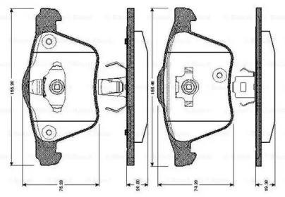 Комплект тормозных колодок BOSCH 0 986 TB2 862