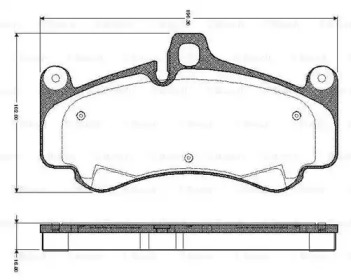 Комплект тормозных колодок BOSCH 0 986 TB2 872