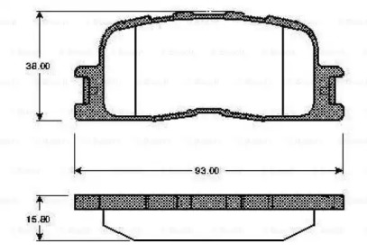 Комплект тормозных колодок BOSCH 0 986 TB2 987