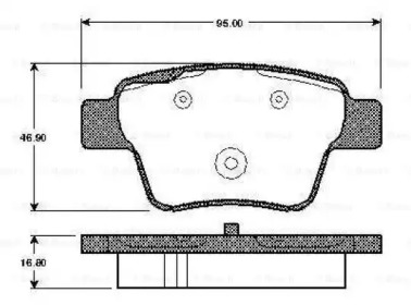 Комплект тормозных колодок BOSCH 0 986 TB3 058