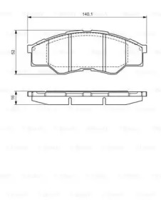 Комплект тормозных колодок BOSCH 0 986 TB3 173