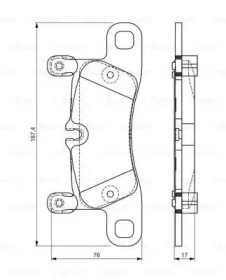 Комплект тормозных колодок BOSCH 0 986 TB3 219