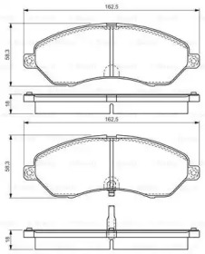 Комплект тормозных колодок BOSCH 0 986 TB3 226