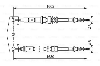 Трос BOSCH 1 987 477 232