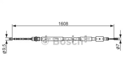 Трос BOSCH 1 987 477 435