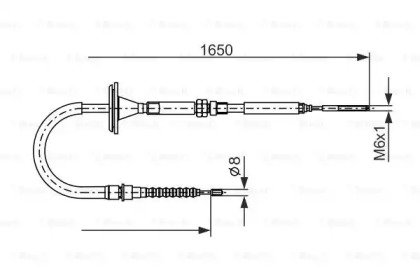 Трос BOSCH 1 987 477 482