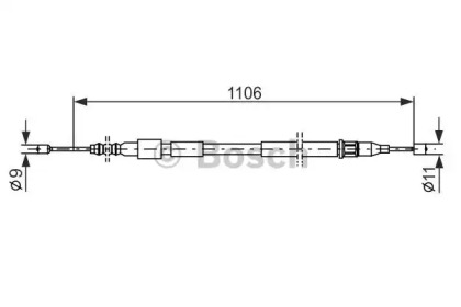 Трос BOSCH 1 987 477 529