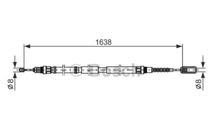 Трос BOSCH 1 987 477 688
