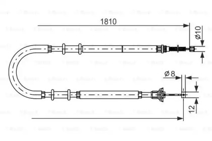 Трос BOSCH 1 987 477 723