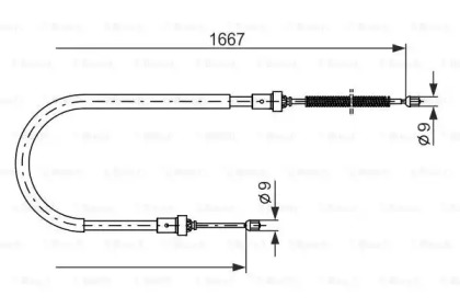 Трос BOSCH 1 987 477 956