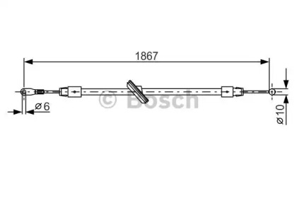 Трос BOSCH 1 987 482 028