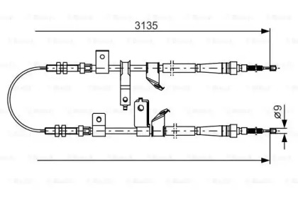 Трос BOSCH 1 987 482 088