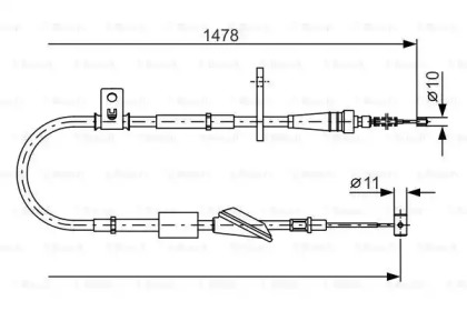 Трос BOSCH 1 987 482 096