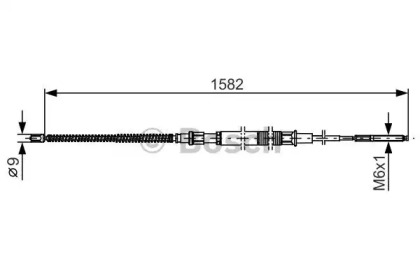 Трос BOSCH 1 987 482 124