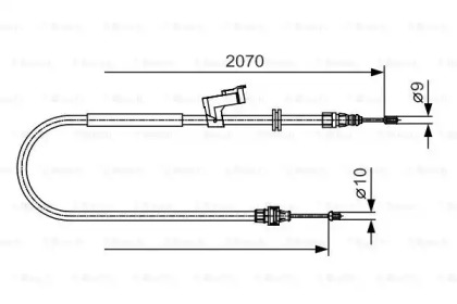 Трос BOSCH 1 987 482 133