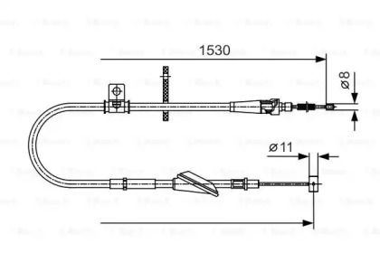 Трос BOSCH 1 987 482 136