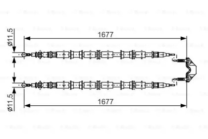 Трос BOSCH 1 987 482 141