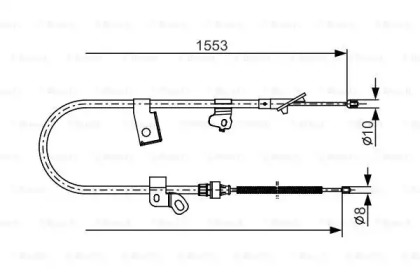 Трос BOSCH 1 987 482 156