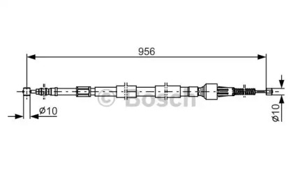 Трос BOSCH 1 987 482 162