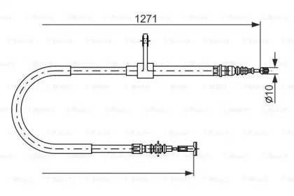 Трос BOSCH 1 987 482 186