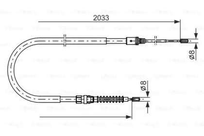 Трос BOSCH 1 987 482 190