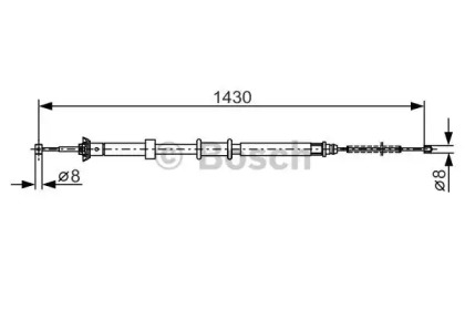 Трос BOSCH 1 987 482 240