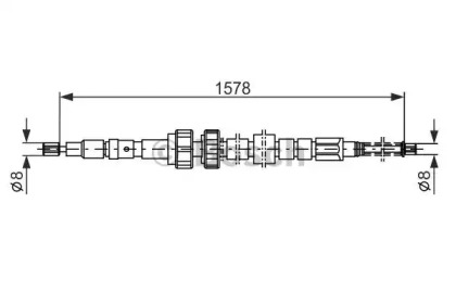 Трос BOSCH 1 987 482 243