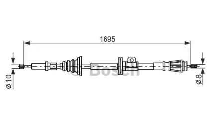 Трос BOSCH 1 987 482 262