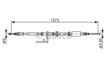 Трос BOSCH 1 987 482 313