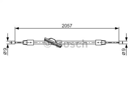 Трос BOSCH 1 987 482 331