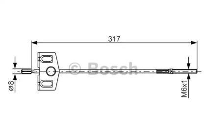 Трос BOSCH 1 987 482 342