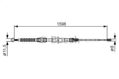 Трос BOSCH 1 987 482 379