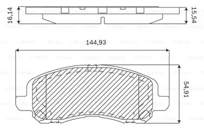 Комплект тормозных колодок BOSCH F 03B 050 059